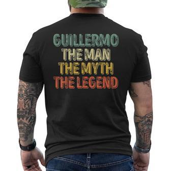 Guillermo The Man The Myth The Legend Name Guillermo Gift For Mens Mens Back Print T-shirt - Seseable