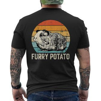 Guinea Pig Furry Potato Vintage Guinea Pig Men's T-shirt Back Print - Seseable