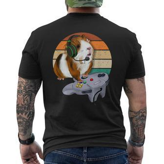 Guinea Pig Video Game Wildlife Animal Guinea Pig Gamers Men's T-shirt Back Print - Thegiftio UK