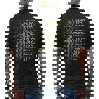 Guns Dont Kill People Dads With Pretty Daughters Humor Dad Men's T-shirt Back Print - Thegiftio