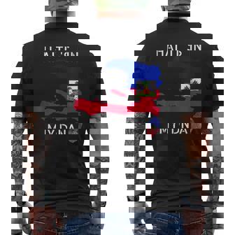 Haiti Is In My Dna Haitian Flag Day Tshirt Pride Haiti Shirt Men's Back Print T-shirt | Mazezy