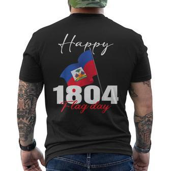 Haitian Flag Day Haiti 1804 For Proud Haitian Mens Back Print T-shirt - Thegiftio UK