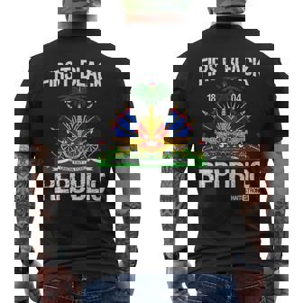 Haitian Revolution 1804 Haiti Strong Men's T-shirt Back Print - Seseable
