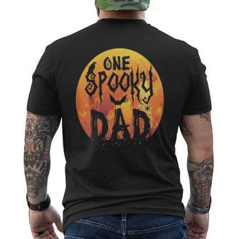 Halloween Single Dad S One Spooky Dad Scary Horror Night Men's Back Print T-shirt | Mazezy