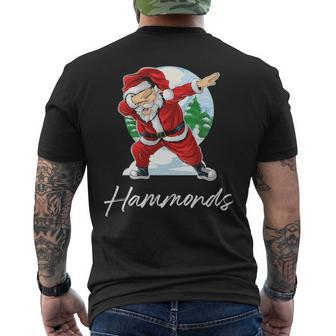 Hammonds Name Gift Santa Hammonds Mens Back Print T-shirt - Seseable