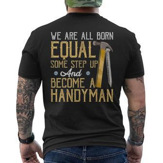 Handyman Dad Fathers Day Men's T-shirt Back Print - Seseable