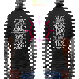 What Happens On The Cruise Stays On The Cruise Trip 2023 Men's Back Print T-shirt | Mazezy