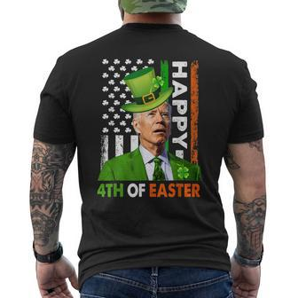 Happy 4Th Of Easter Joe Biden St Patricks Day Leprechaun Hat V2 Men's Back Print T-shirt | Mazezy