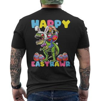Happy Easter Bunny Dinosaur Egg Rabbit Ears Costume Men's T-shirt Back Print - Seseable