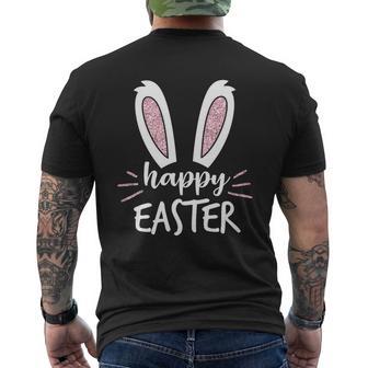 Happy Easter Bunny Ears V2 Men's T-shirt Back Print - Thegiftio
