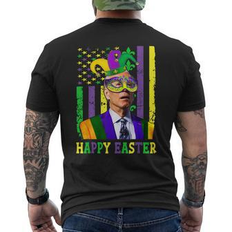 Happy Easter Confused Joe Biden Mardi Flag Costume V4 Men's T-shirt Back Print - Seseable