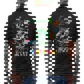 Happy St Patricks Day And Yes Its My Birthday Men's Back Print T-shirt | Mazezy