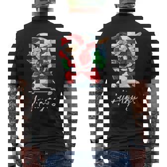 Hinojos Name Gift Santa Hinojos Mens Back Print T-shirt | Seseable UK