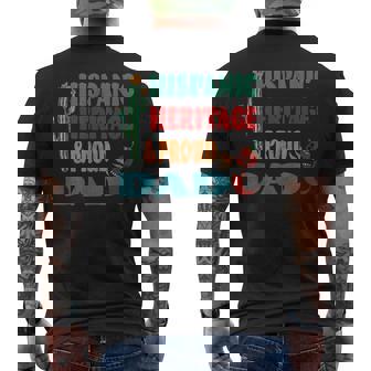 Hispanic Heritage &Amp Proud Dad Men's Crewneck Short Sleeve Back Print T-shirt