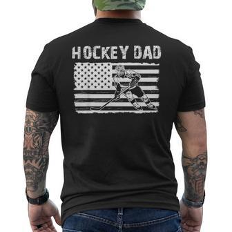 Hockey Dad Father Day Men's T-shirt Back Print - Seseable