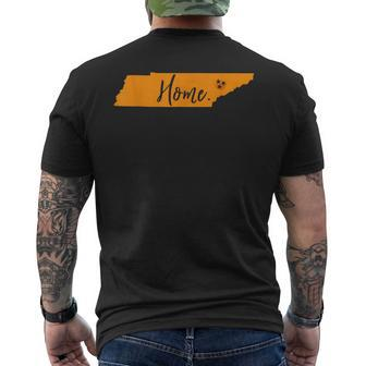 Home Tennessee State Orange Vol Vintage Flag Football Men's T-shirt Back Print - Seseable