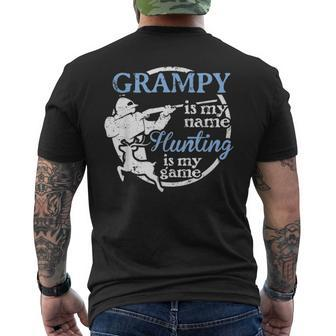 Mens Hunting Grampy Fathers Day For Dad Or Grandpa Hunter Men's T-shirt Back Print - Seseable