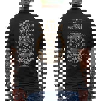 I Am Sahm I May Not Be Perfect But I Am Limited Edition Shirt Mens Back Print T-shirt - Seseable