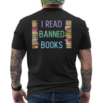 I Am With The Banned Books Funny I Read Banned Books Mens Back Print T-shirt - Thegiftio UK