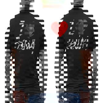 I Love Heart Donna Family Name T Mens Back Print T-shirt | Seseable UK