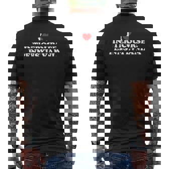 I Love Intercourse Pennsylvania Mens Back Print T-shirt | Mazezy