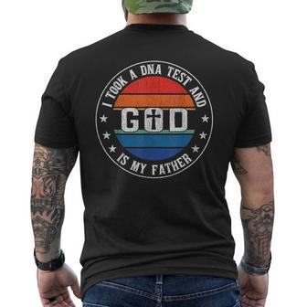 I Took A Dna Test And God Is My Father Jesus Christian Faith Mens Back Print T-shirt | Mazezy