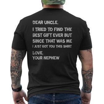 I Tried To Find The Best Ever Funny Uncle Mens Mens Back Print T-shirt - Seseable