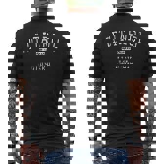 Iditarod Alaska Ak Vintage Men's Back Print T-shirt | Mazezy