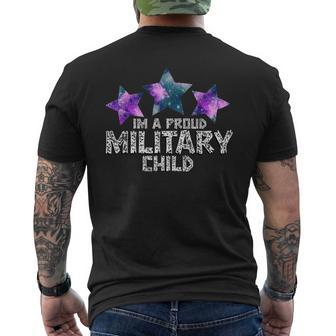 Im A Military Kid Month Of The Military Child Army Soldier Mens Back Print T-shirt | Mazezy