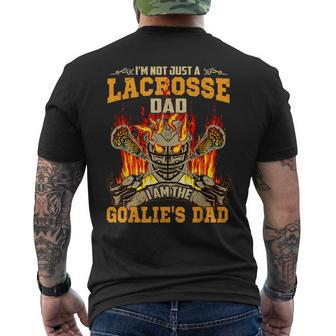 Im Not Just A Lacrosse Dad I Am The Goalies Dad Mens Back Print T-shirt | Mazezy AU