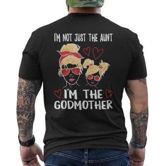 Im Not Just The Aunt Im The Godmother Mens Back Print T-shirt | Seseable CA