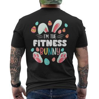 Im The Fitness Bunny Matching Family Easter Party Mens Back Print T-shirt - Seseable
