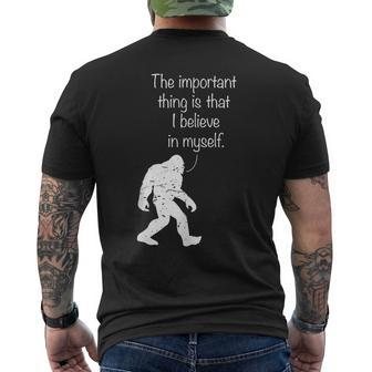 The Important Thing Is That I Believe In Myself Men's T-shirt Back Print - Seseable