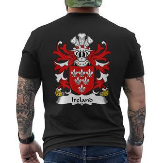 Ireland Coat Of Arms Family Crest Mens Back Print T-shirt - Seseable