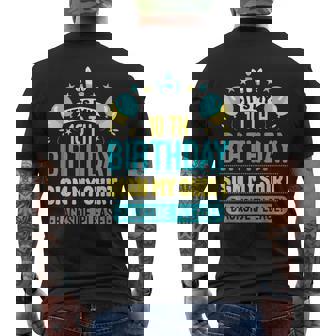 Its My 10Th Birthday Sign My Backside Please Men's Back Print T-shirt | Mazezy