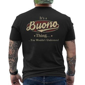 Its A Buono Thing You Wouldnt Understand Shirt Personalized Name Gifts With Name Printed Buono Mens Back Print T-shirt - Seseable