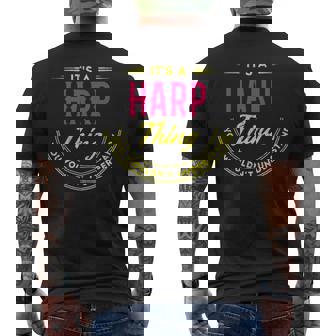 Its A Harp Thing You Wouldnt Understand Shirt Personalized Name Gifts With Name Printed Harp Mens Back Print T-shirt | Seseable UK