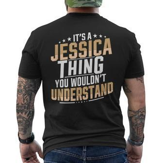 It’S A Jessica Thing You Wouldn’T Understand Personal Name Mens Back Print T-shirt - Seseable