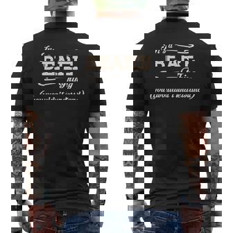 Its A Beare Thing You Wouldnt Understand Beare For Beare Men's T-shirt Back Print | Seseable CA