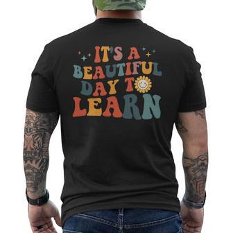 Its A Beautiful Day To Learn Men's T-shirt Back Print - Seseable