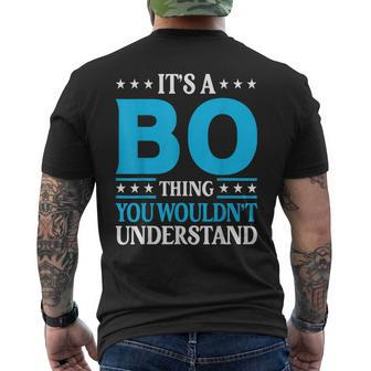 Its A Bo Thing Wouldnt Understand Personal Name Bo Men's T-shirt Back Print - Seseable