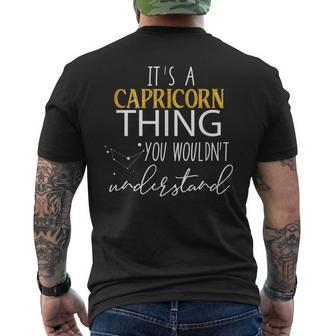 Its Capricorn Thing You Wouldnt Understandfunny Capricorn Mens Back Print T-shirt - Seseable