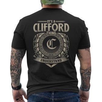 Its A Clifford Thing You Wouldnt Understand Name Vintage Men's T-shirt Back Print - Seseable