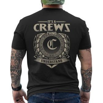 Its A Crews Thing You Wouldnt Understand Name Vintage Men's T-shirt Back Print - Seseable