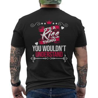 Its A Kiss Thing You Wouldnt Understand Kiss For Kiss Men's T-shirt Back Print - Seseable