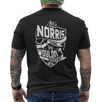 Its A Norris Thing You Wouldnt Understand Men's T-shirt Back Print - Seseable