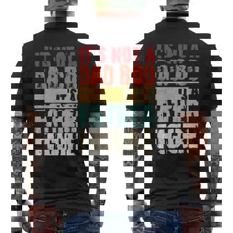 Its Not A Dad Bod Its A Father Figure Fathers Day Grandpa Mens Back Print T-shirt | Mazezy