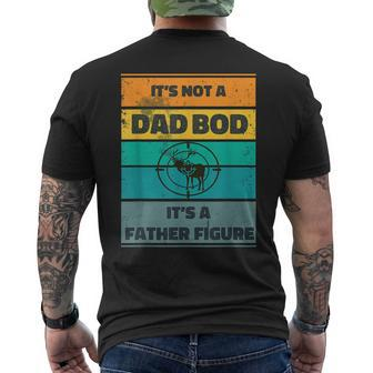 Mens Its Not A Dad Bod Its A Father Figure Hunting Deer Vintage Men's T-shirt Back Print - Seseable