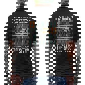 Its Not Hoarding If Its Vinyl Vinyl Records Lover Men's Back Print T-shirt | Mazezy