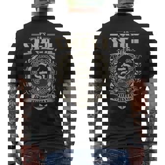 Its A Snell Thing You Wouldnt Understand Name Vintage Men's T-shirt Back Print - Seseable